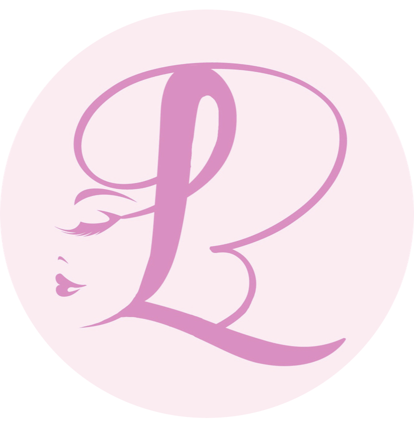 Logotipo rosa con la letra 