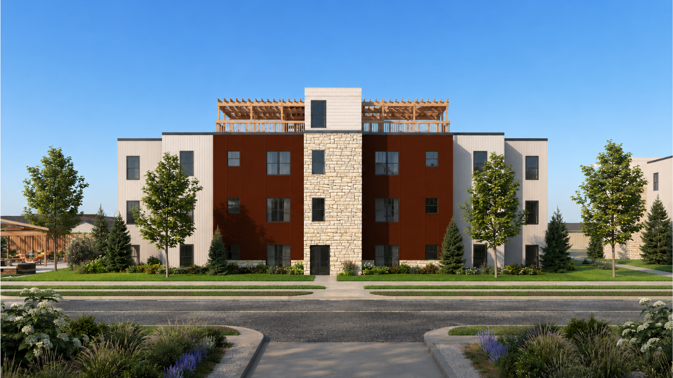 Outdoor playground area located at the Lake Erie Condos