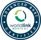 Advanced BHACT Certified logo with Worldlink Medical text in blue and green circular design Advanced BHACT Certified logo with Worldlink Medical text in blue and green circular design