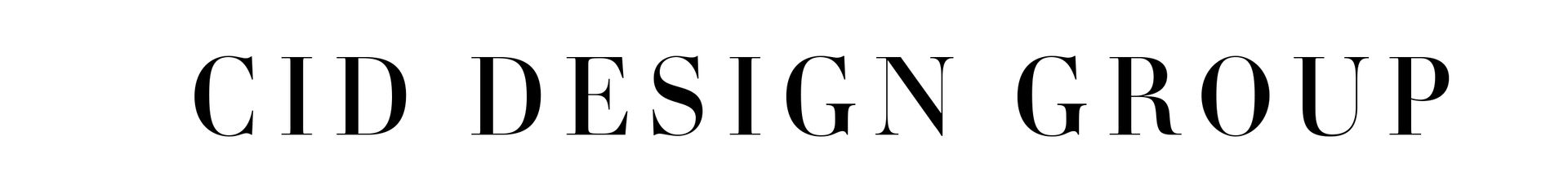 CID Design Group logo with black serif text on a white background