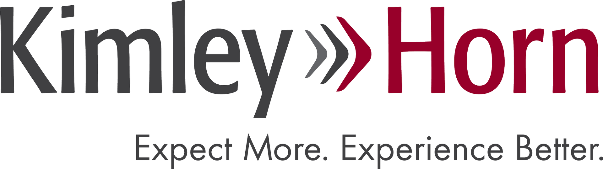 Kimley-Horn logo with gray and maroon text and the tagline “Expect More. Experience Better.”