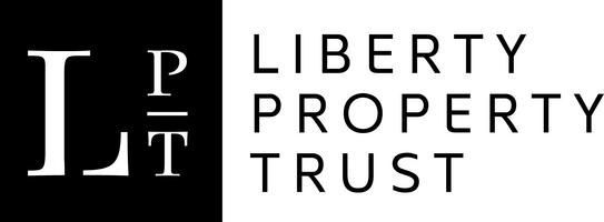 Liberty Property Trust logo in white on a black background