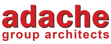 Adache group architects logo in red text on a white background