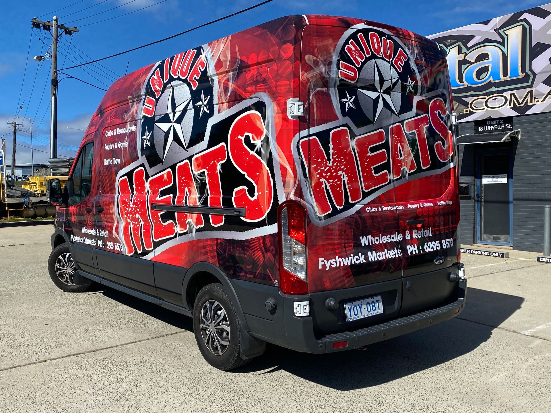 A van with 