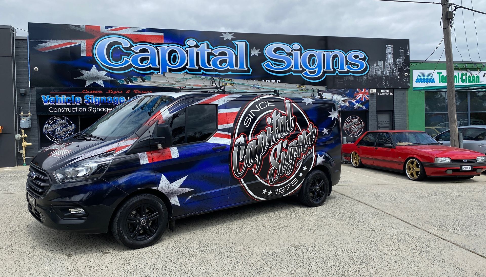 Capital Signs Shop Front and Van — Capital Signs in Fyshwick, ACT