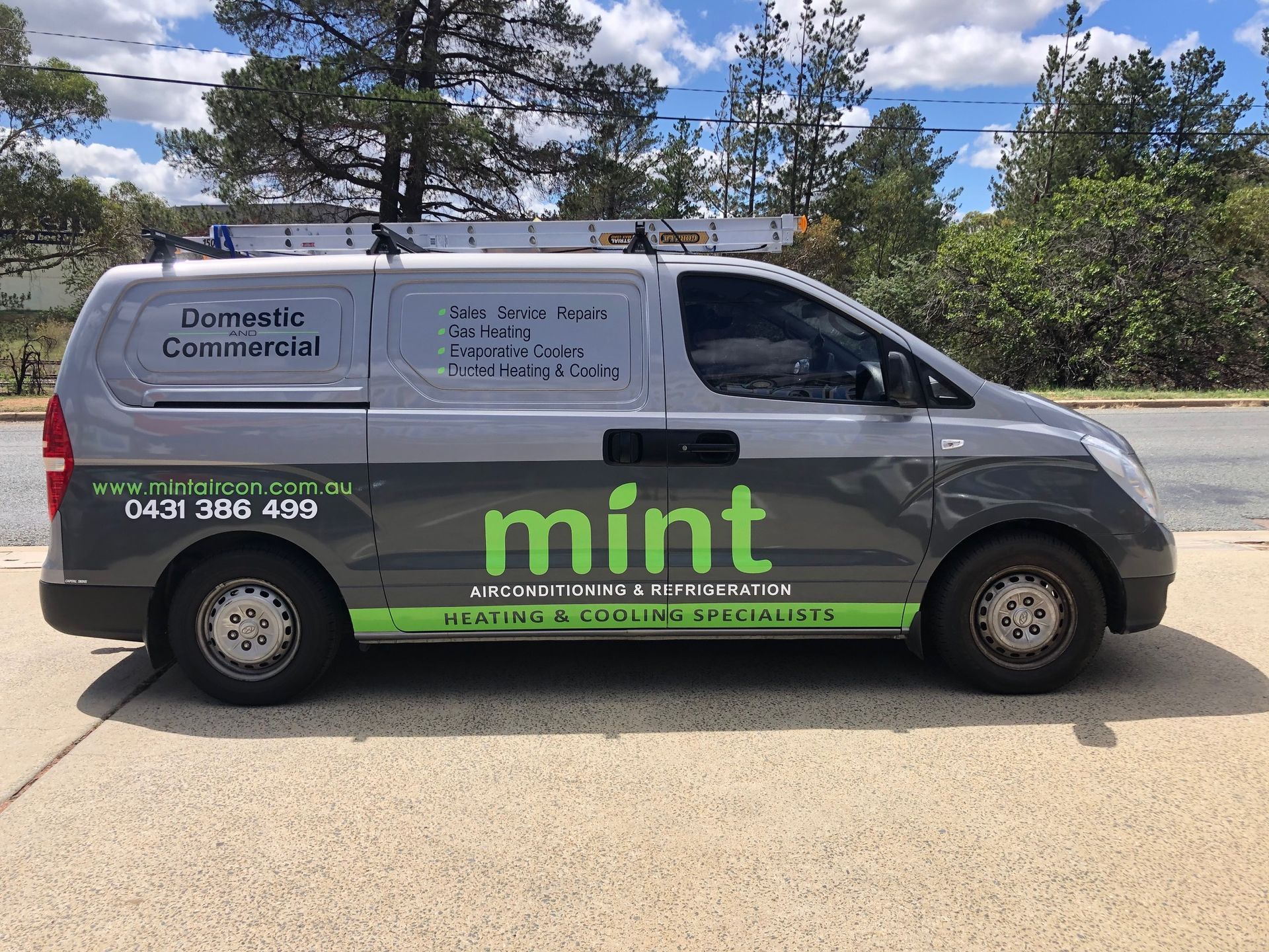 A Van With Green Advertising  — Capital Signs in Fyshwick, ACT