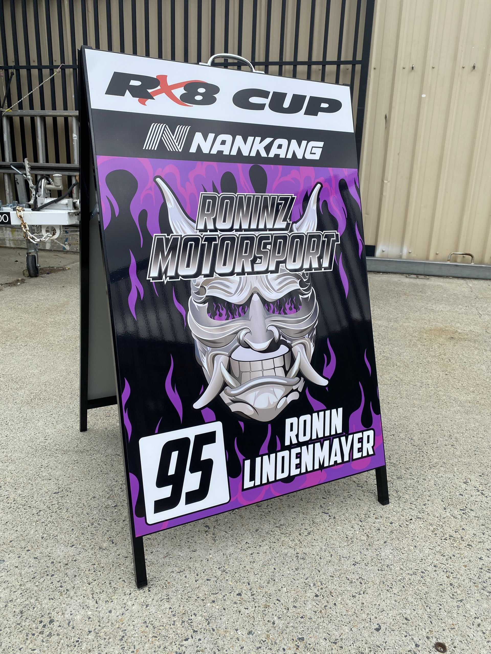 A Motorsport A-Frame — Capital Signs in Fyshwick, ACT