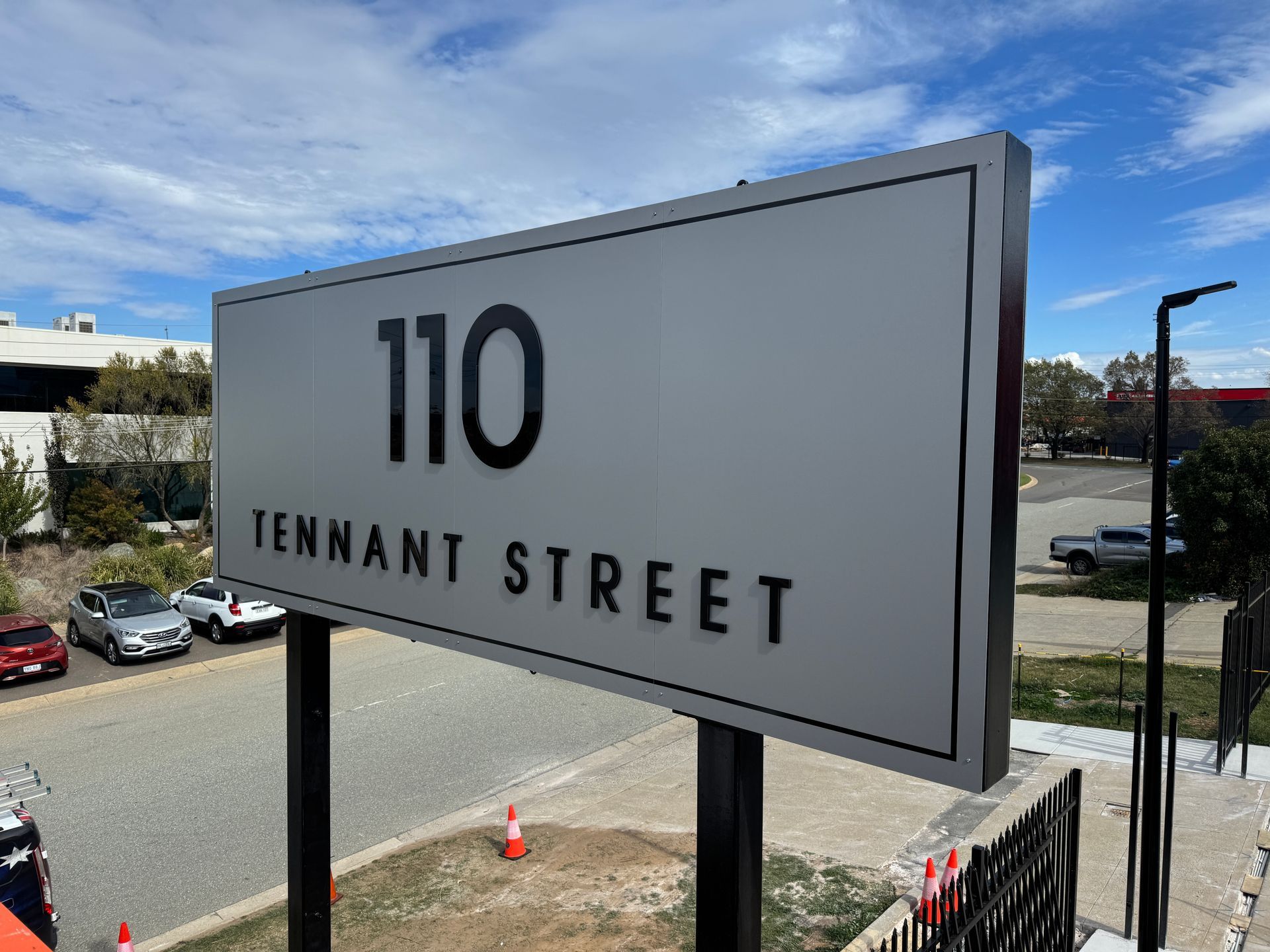 A Big Sign with Address— Capital Signs in Fyshwick, ACT