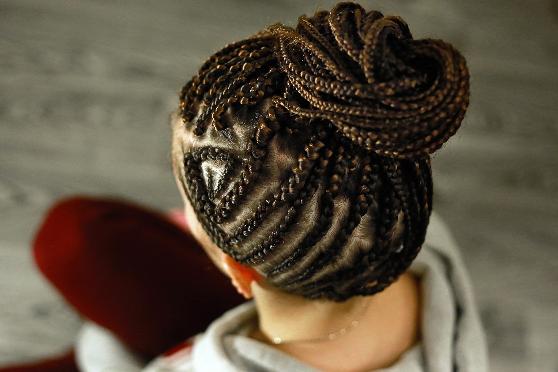 Braided Hair of the Woman