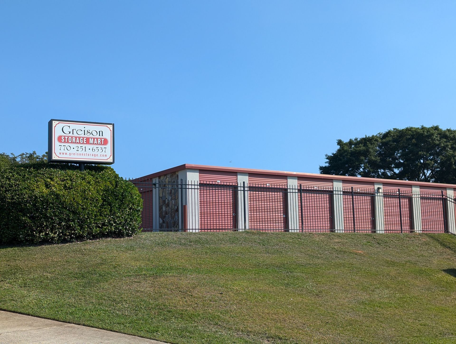 Storage facility sign: