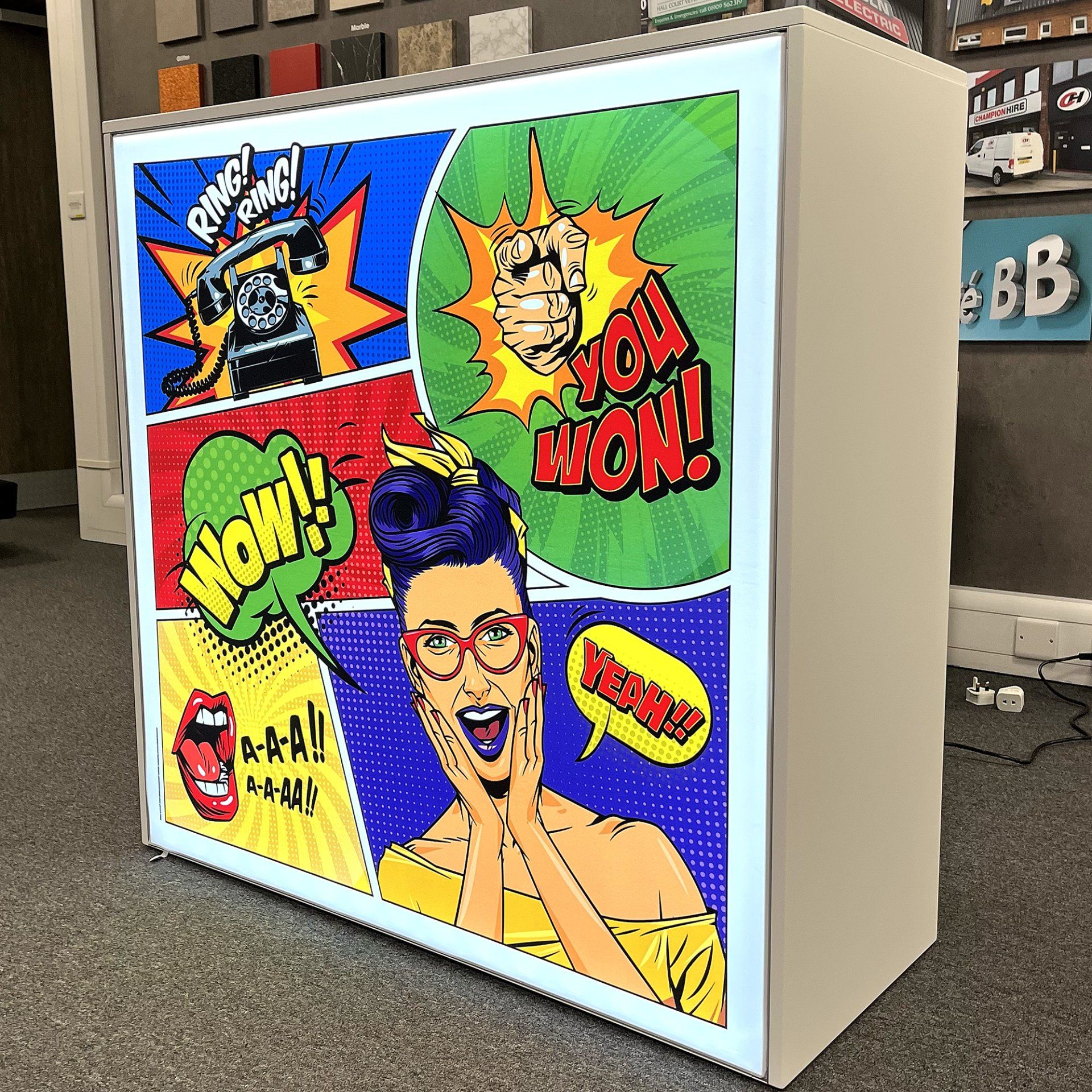 LED Illuminated counter