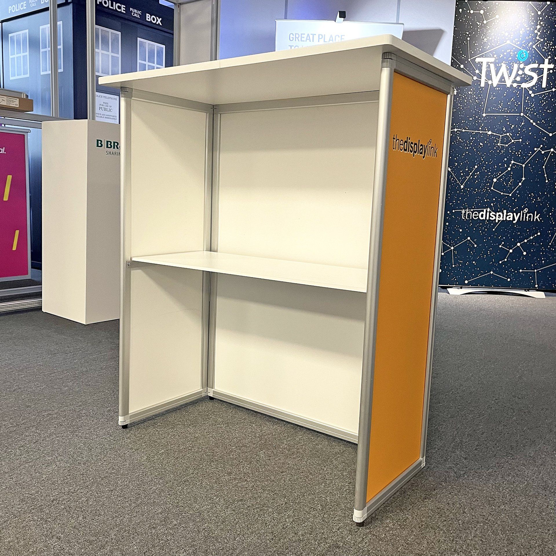 Budget Friendly Folding Counter Open Back with Shelf