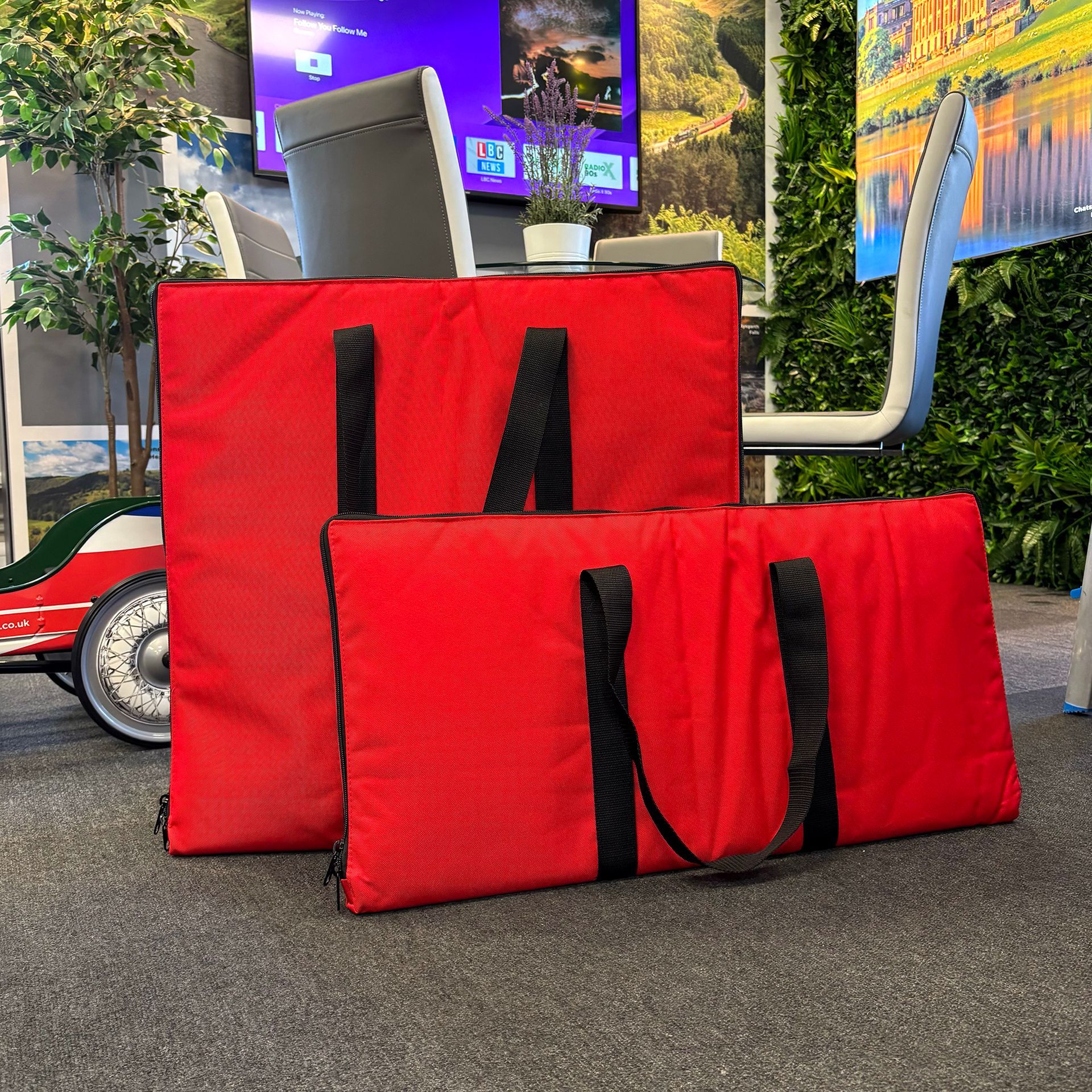 freestanding wheel carry bags