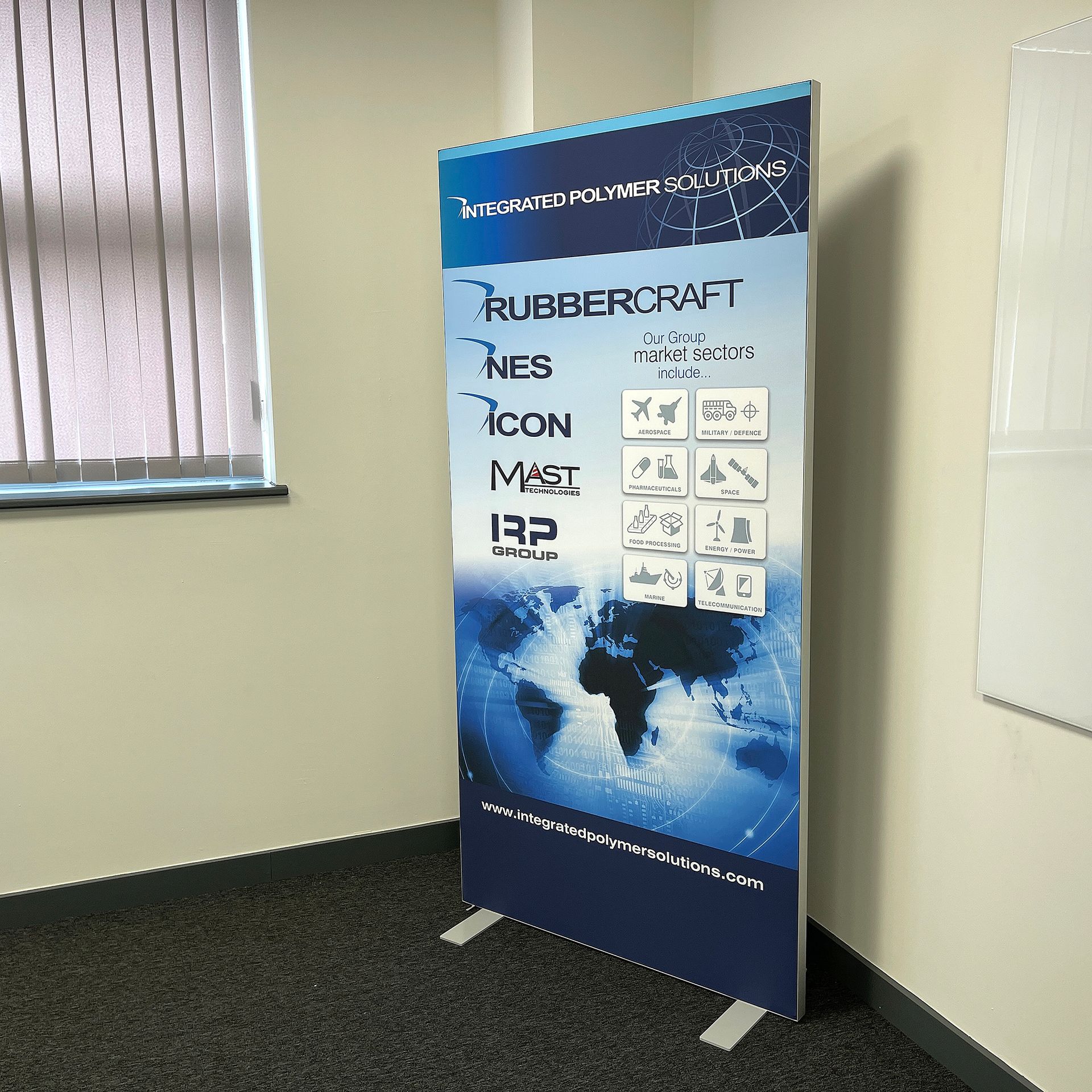 Single or double sided banner