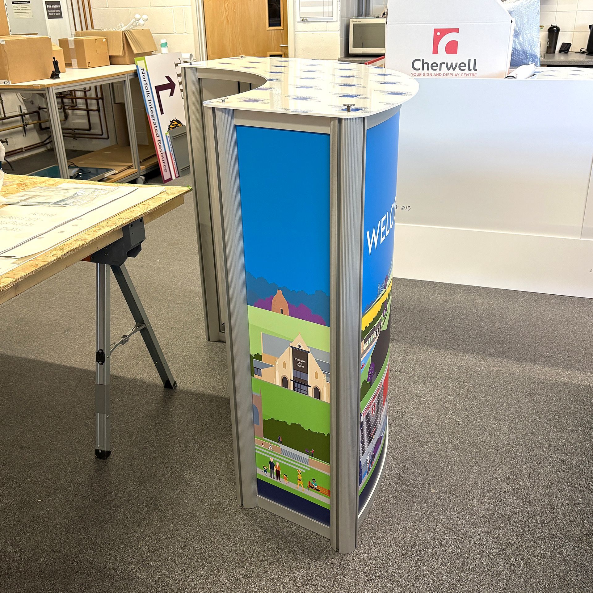 Branded promotional counter