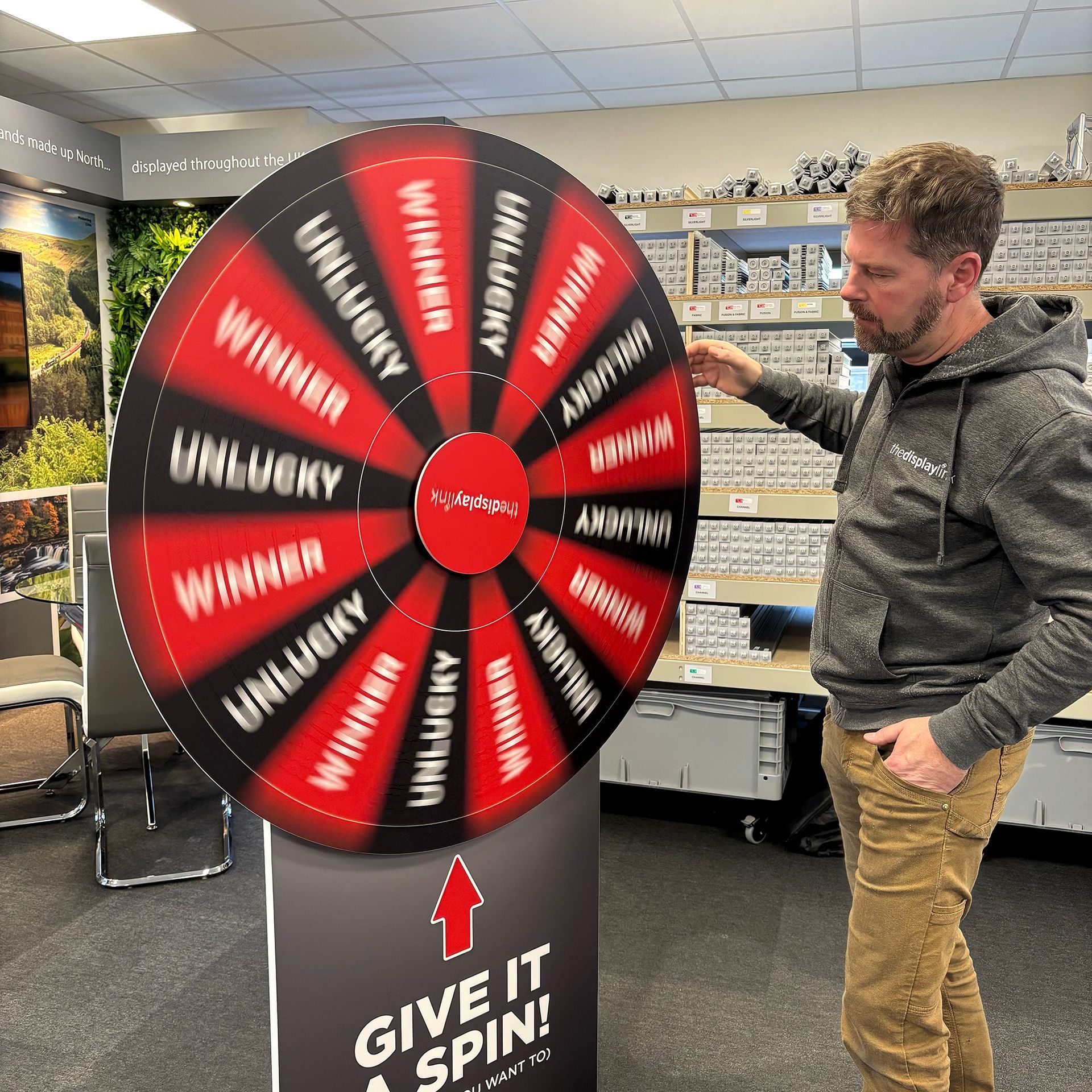 Interactive spinners