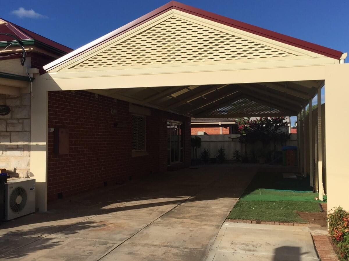 A house with a carport
