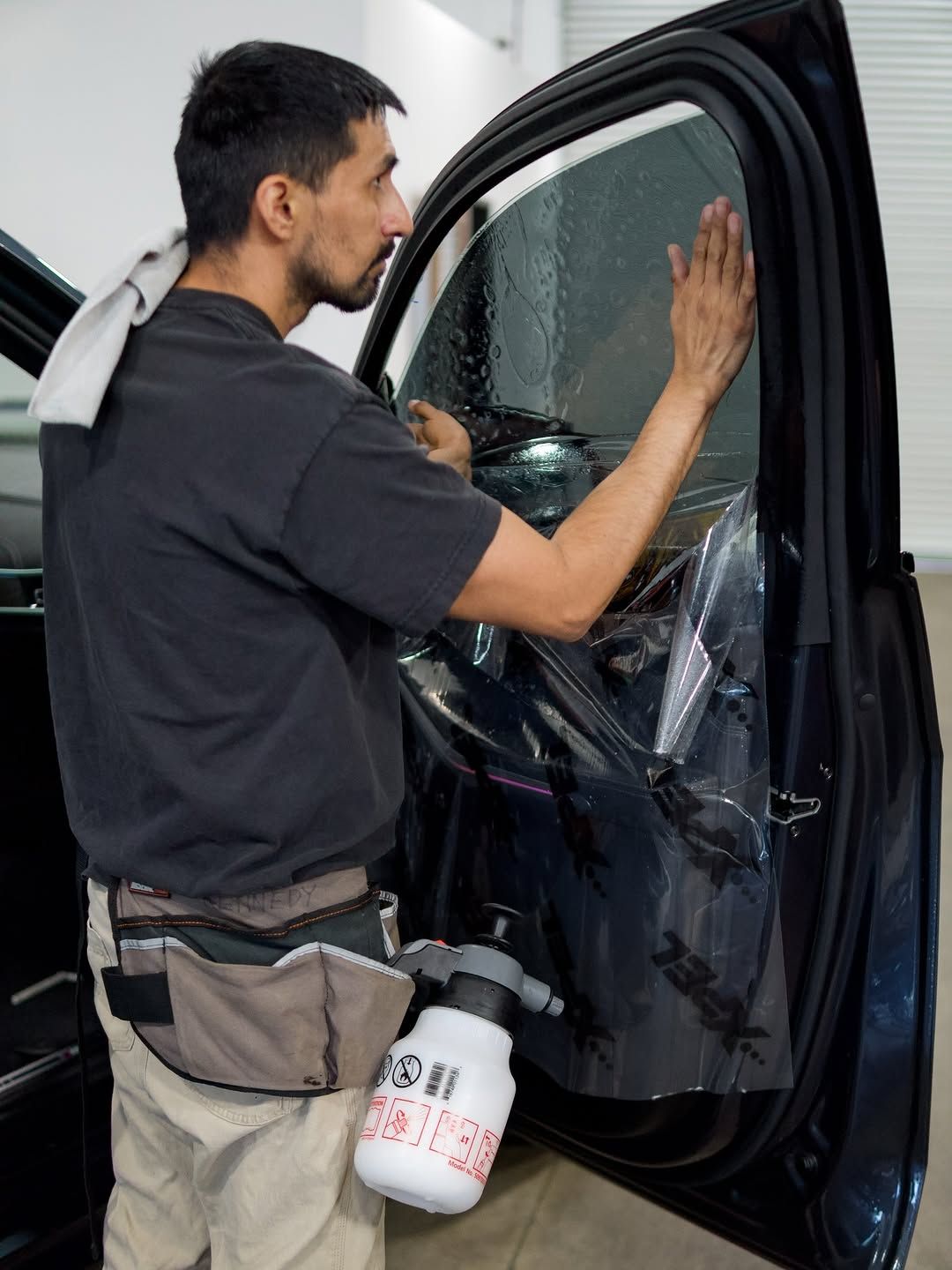 professional window tinting installation