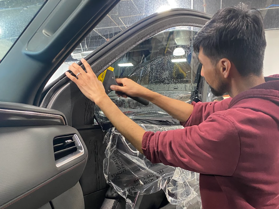 professional window tinting installation