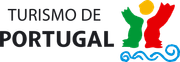 Um logotipo para o turismo de portugal com um mapa de portugal