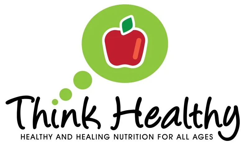 A logo for think healthy healthy and healing nutrition for all ages