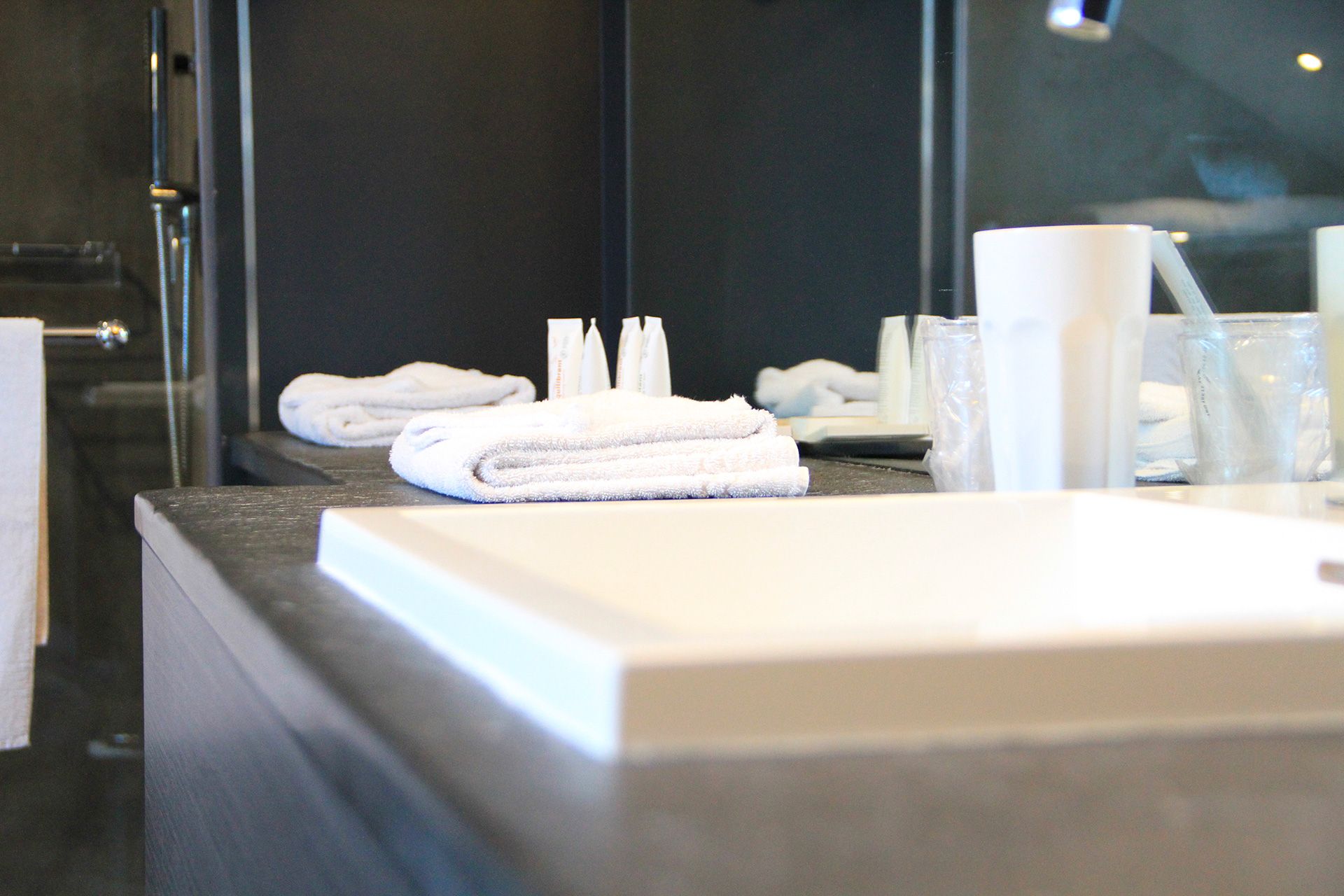 Salle de bain de la Chambre luxe Nuage proposée à l'hôtel restaurant situe en Val de Loire