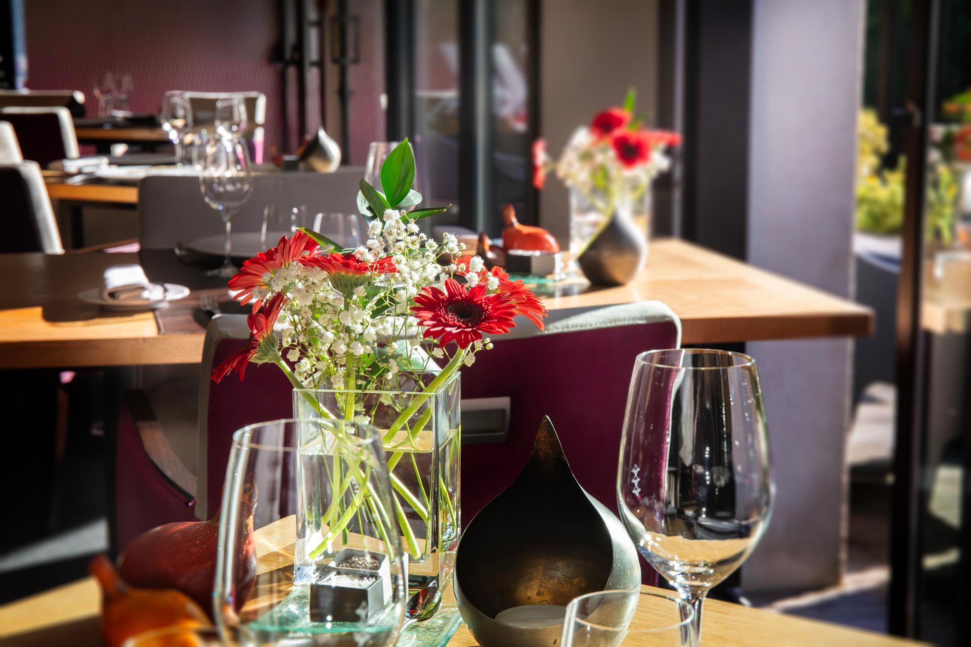 Salle de restaurant de l'Aubinière