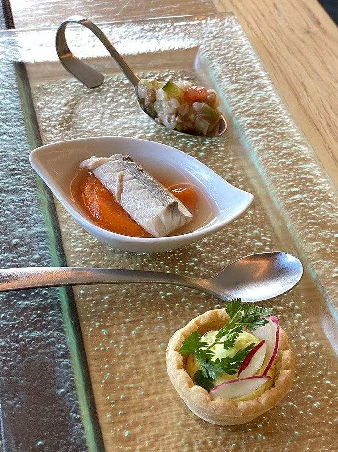 Menu inspiration de l'hôtel restaurant SPA l'Aubiniere