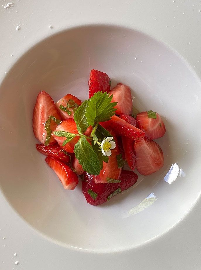 photo dessert du restaurant de l'Aubiniere situé en Val de Loire