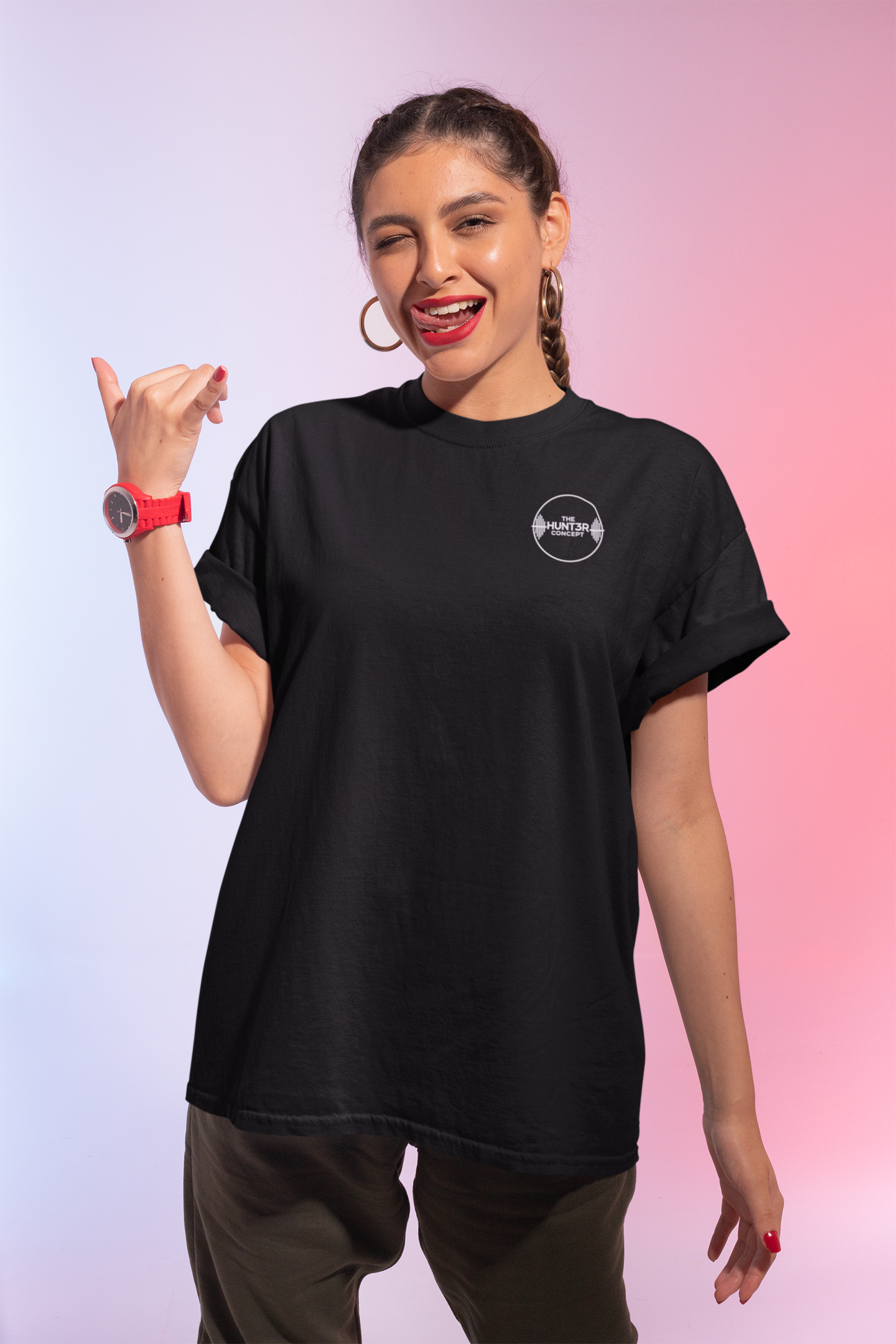 The Hunt3r Concept T-Shirt- Mono Black