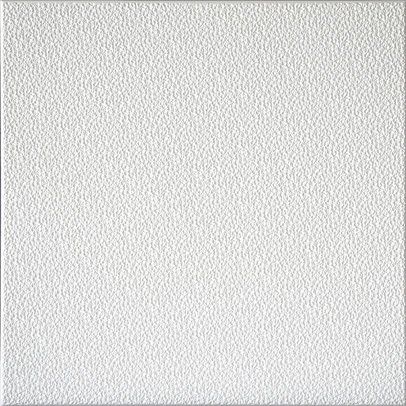 Panel de techo texturizado de color blanco con borde rebajado.