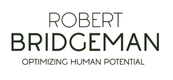 Het logo van Robert Bridgeman, met de naam en slogan