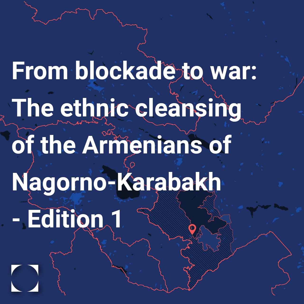 Map of Nagorno-Karabakh with text: