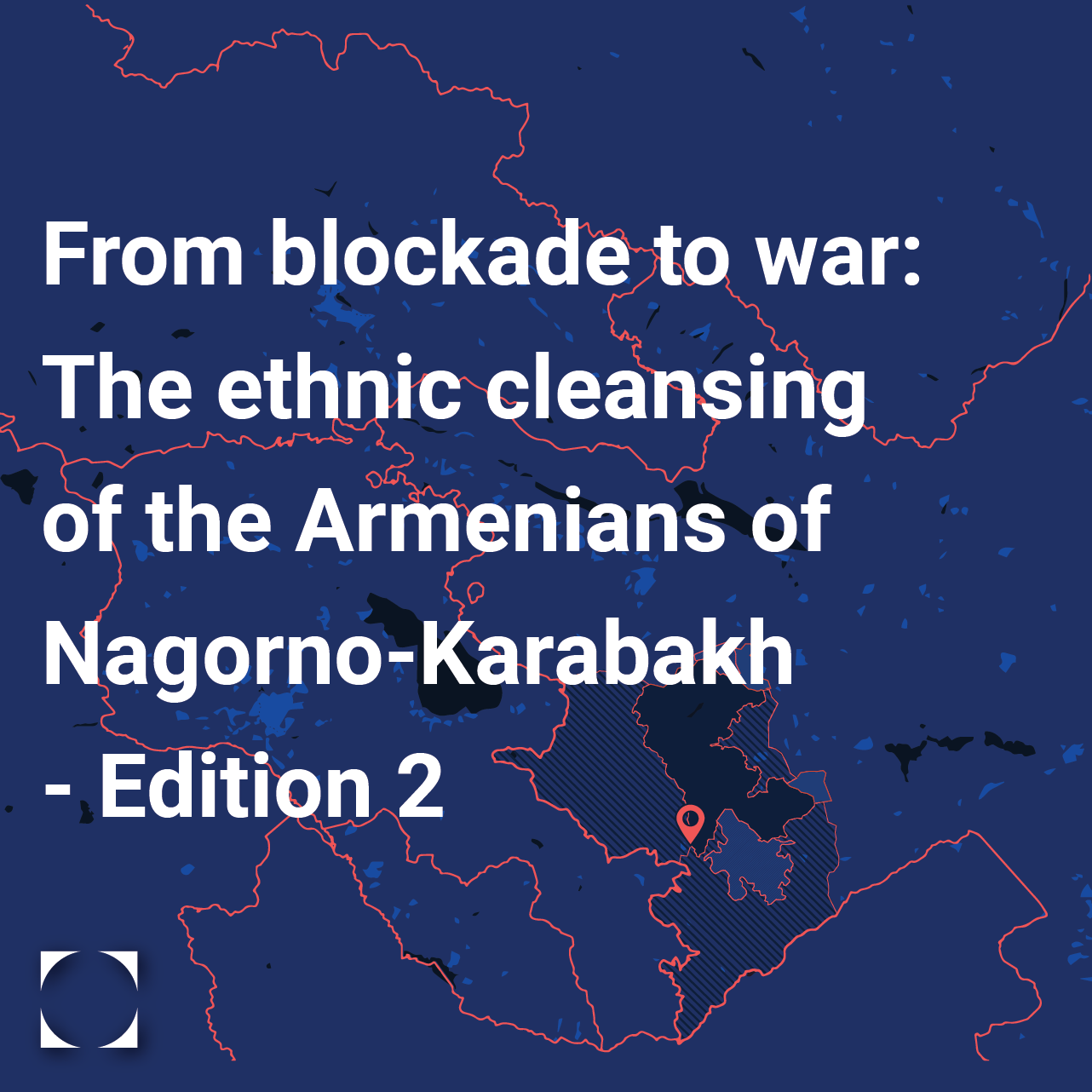 Map of Nagorno-Karabakh with text: