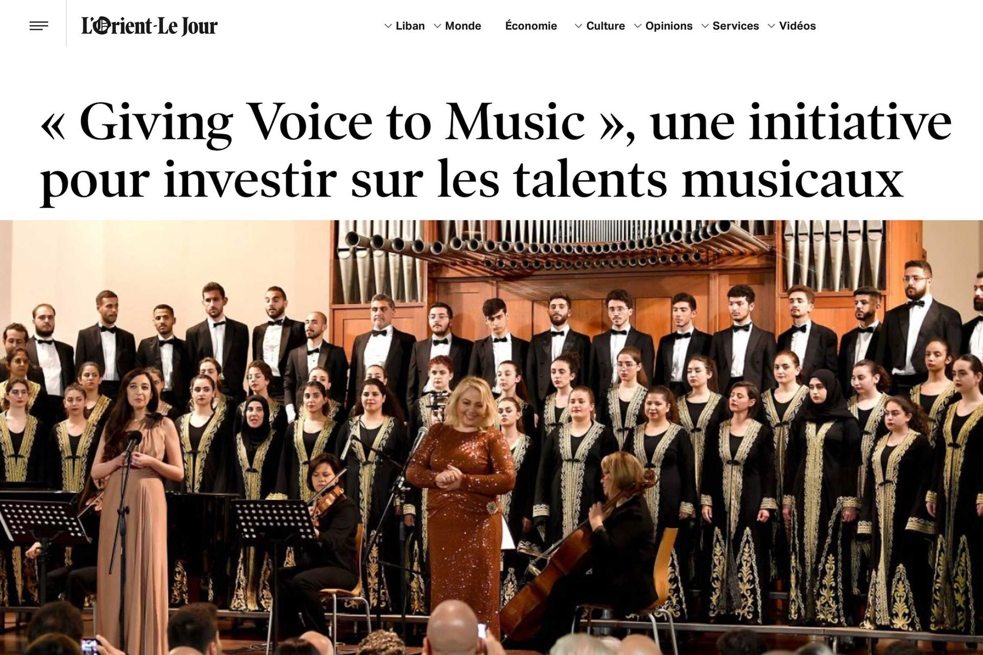 L'orient- Le Jour feature; 