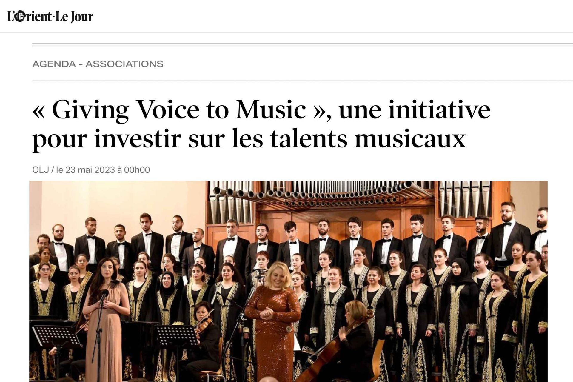 L'orient- Le Jour feature;