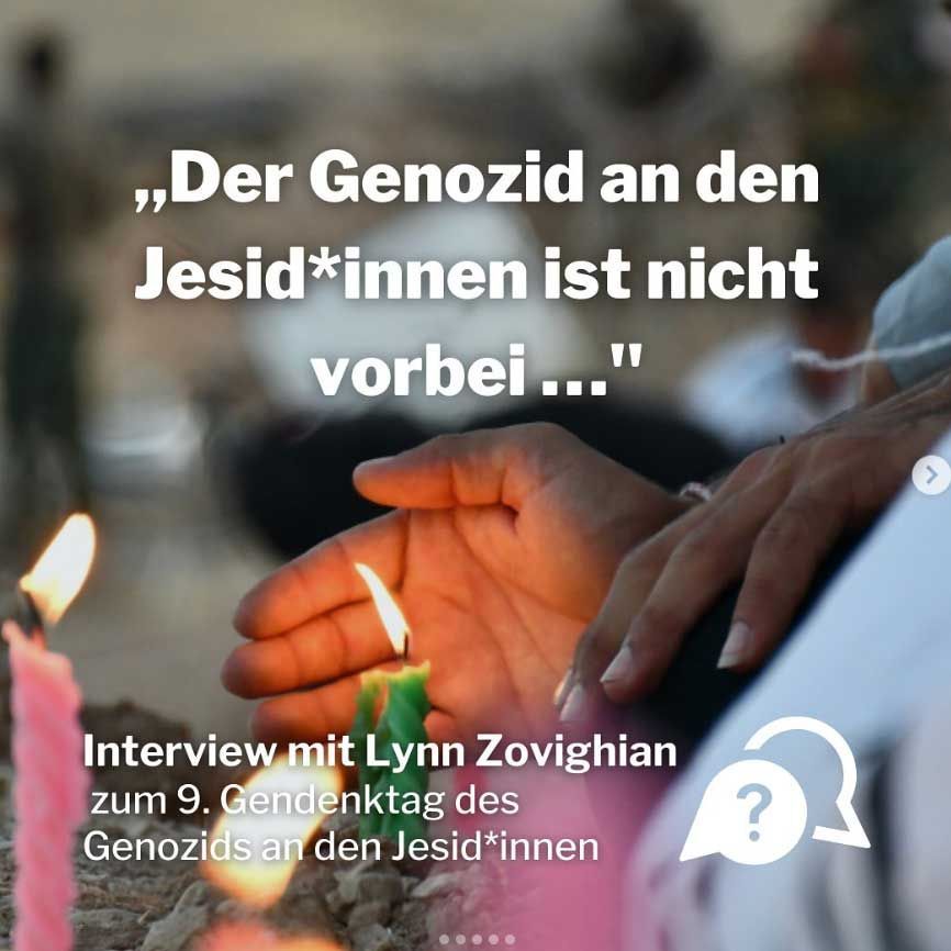 A hand holding a lit candle with text: