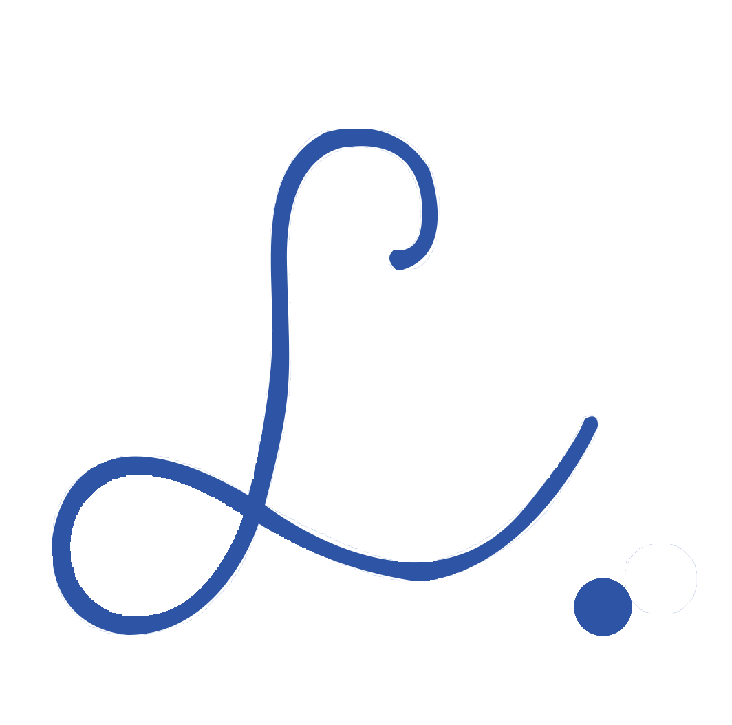 Blue cursive letter “L” with a dot, used as a signature graphic in ZPO materials.