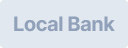 Local Bank text on a light blue sign