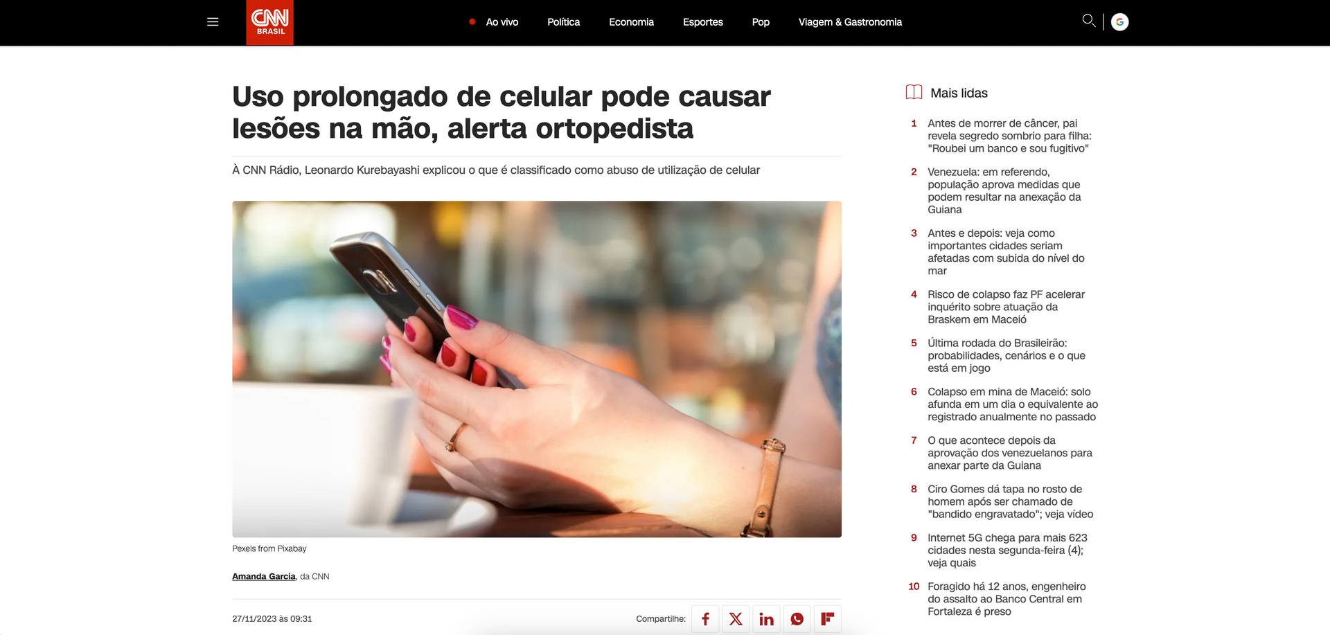 Entrevista para Portal CNN