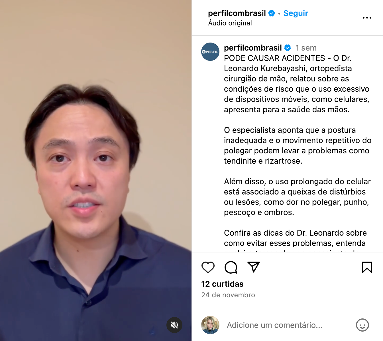 Entrevista para Ed.Perfil - Instagram
