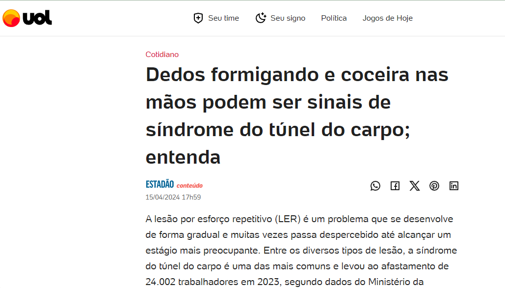 Entrevista para Portal UOL 