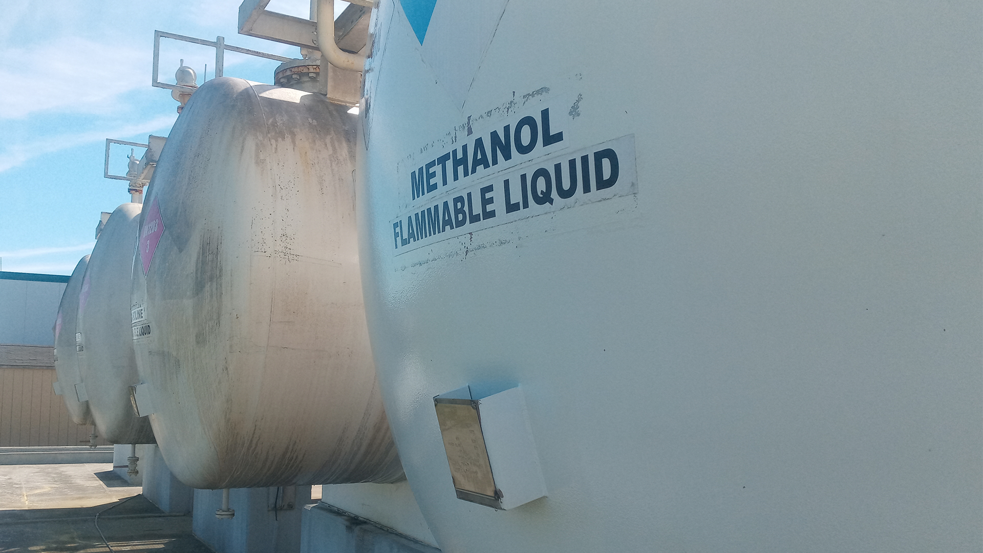 Industrial Horizontal Tank Before
