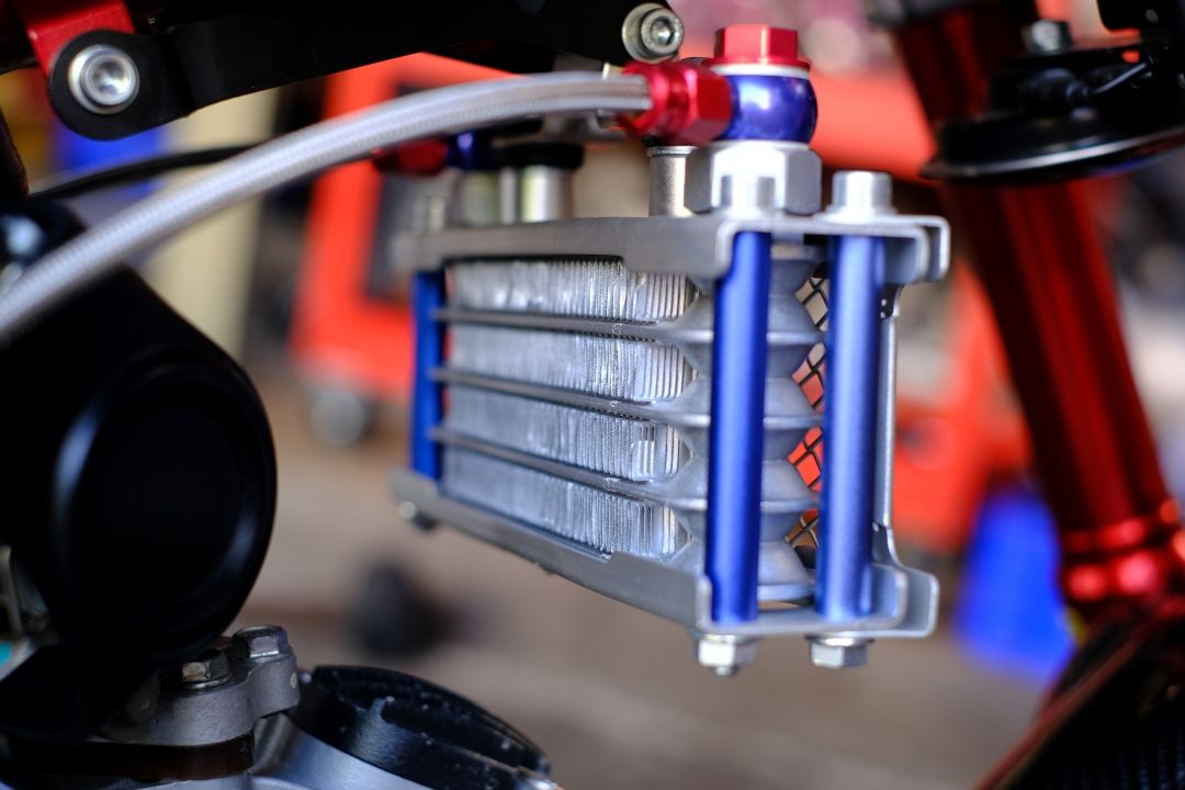 A Close Up of a Radiator on a Motorcycle — Ballina Automatics in Ballina, NSW