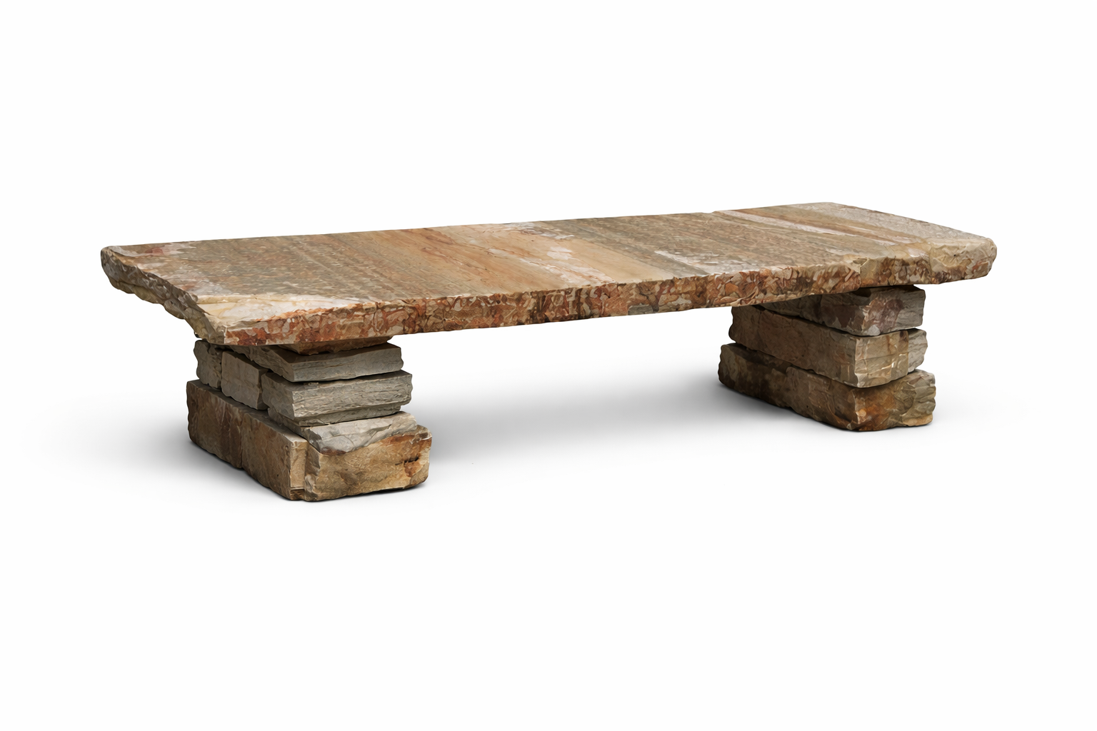 Rustic Granite Bench