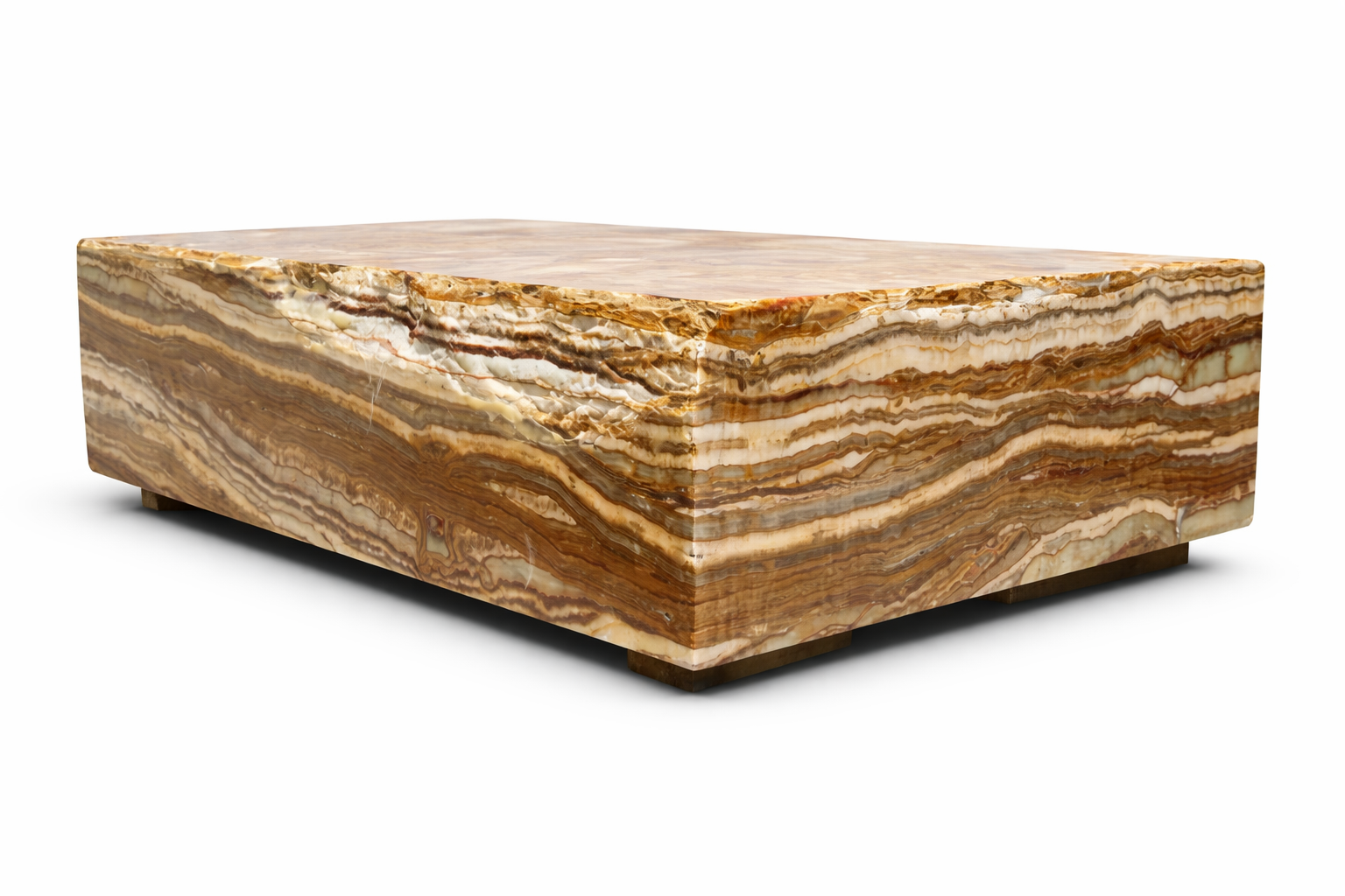 Golden Layered Onyx Slab