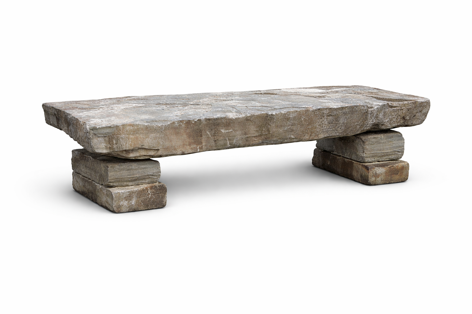 Weathered Limestone Bench