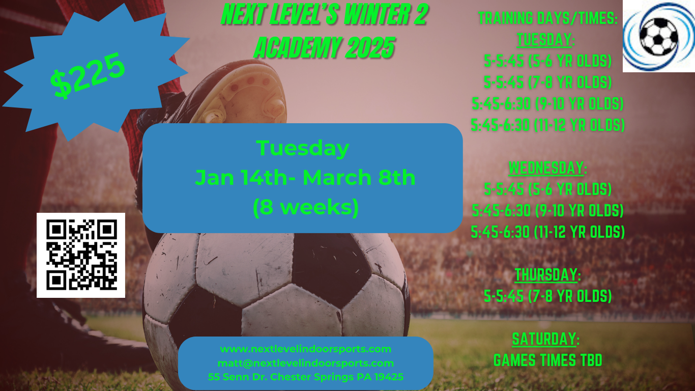 Soccer Academy Training | Next Level Indoor Sports | Dowingtown, Exton ...