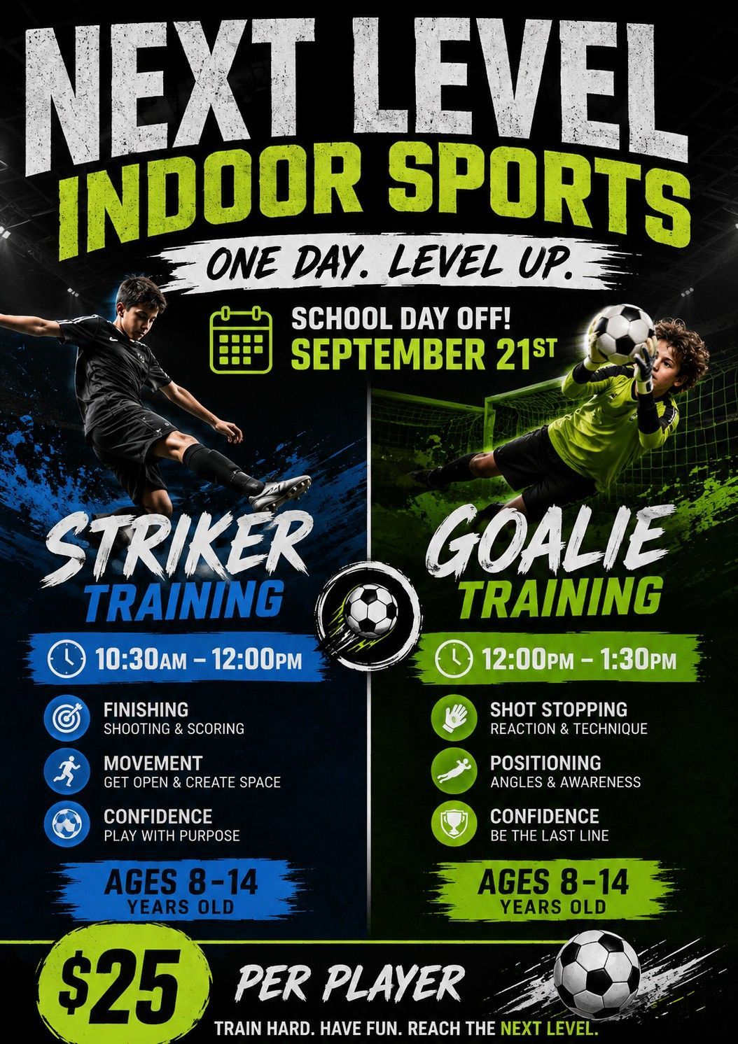 Day Off Striker and Goalie Clinic