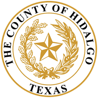 Hidalgo County ESD 5 Texas EMS services logo with blue medical star and motto ribbon